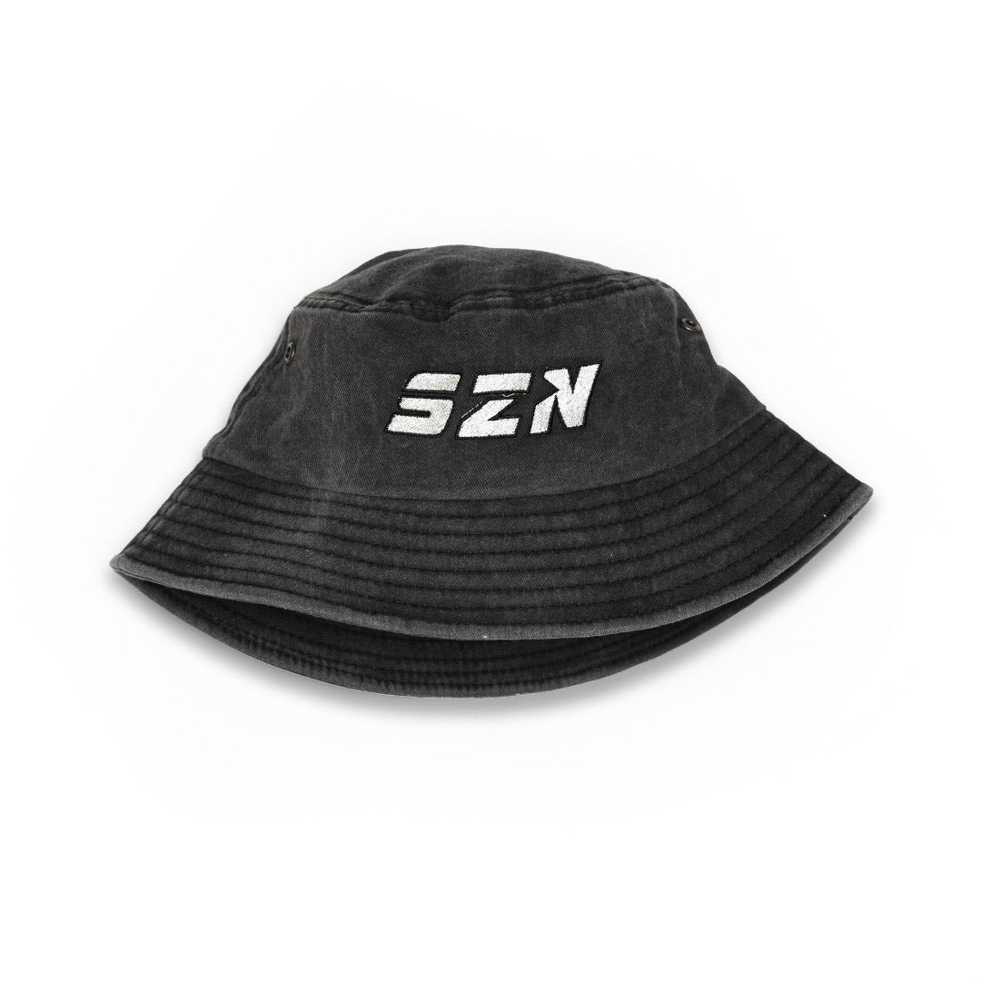 IN SZN Washed Black Bucket Hat
