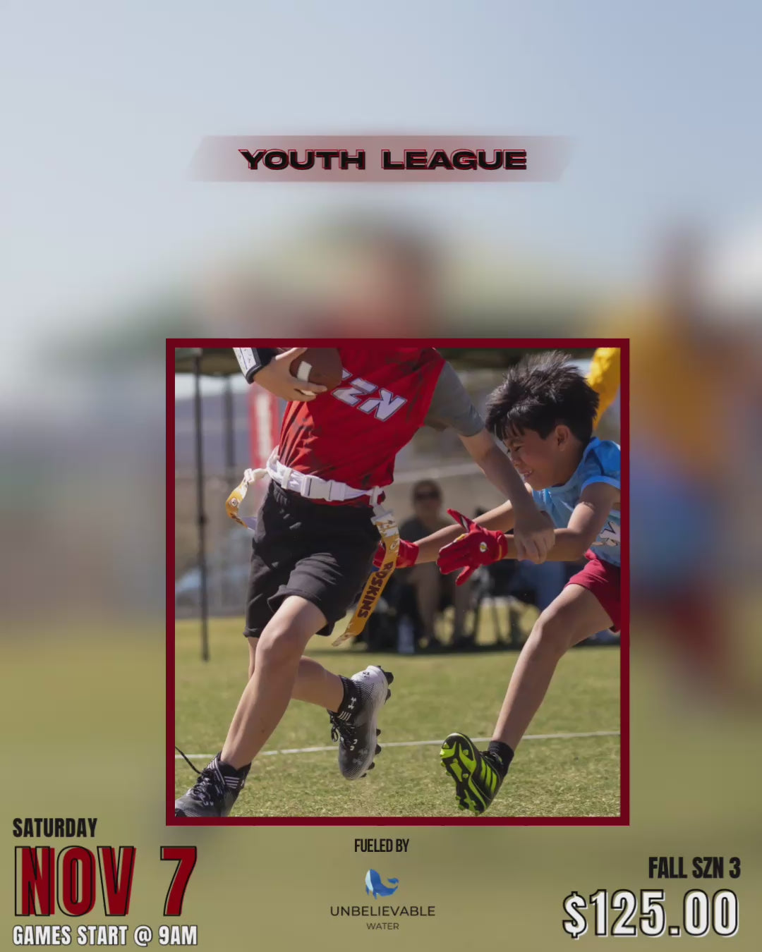 IN SZN x SUGARSKULLS Youth Flag Football League